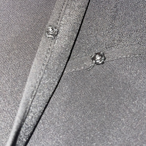 Forever21 Rose Embroidered Floral black Romper Playsuit Sheer at arm & top wrap - Picture 3 of 5